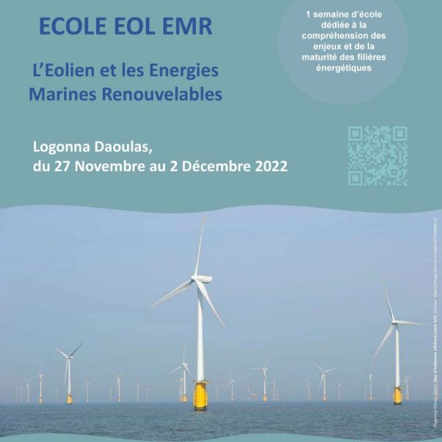 Ecole "éolien et énergies marines renouvelables" - 27/11 au 02/12/2022