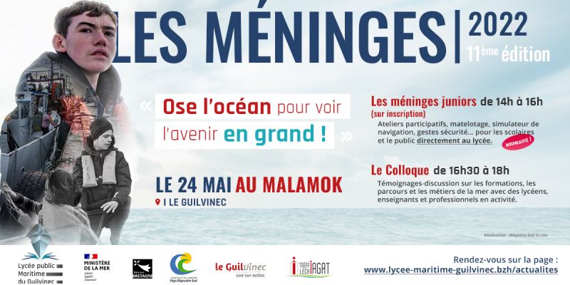 11ème édition du colloque Les méninges, le mardi 24 mai 2022 : « Ose l’océan pour voir l’avenir en grand ! »